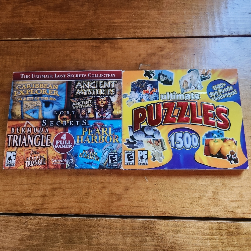 Ultimate Puzzles 1500 (PC, 2006) & Lost Secrets